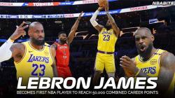 LeBron James Becomes First NBA Player to Reach 50,000 Combined Career Points